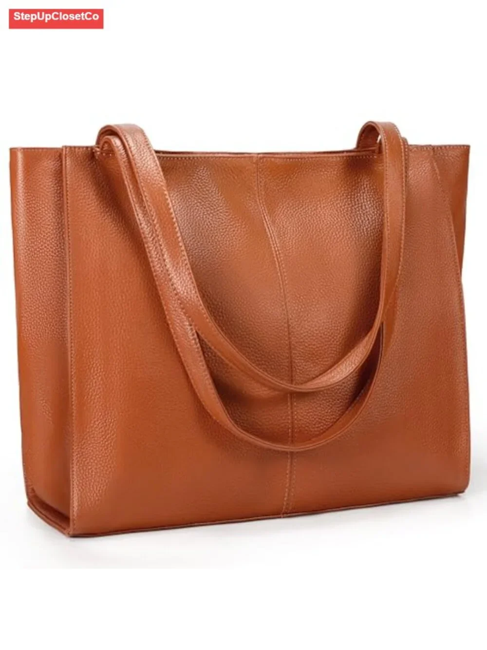 Genuine Leather Large Tote Handbag Shoulder Bag 14